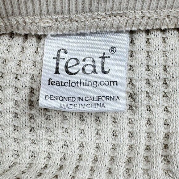 Feat Treecell Waffle knit Shorts Cream Ivory - Picture 4 of 9